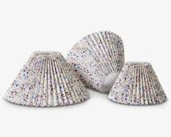 Plisséskærm Blomster Blå 21 cm