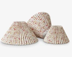 Plisséskærm Blomster Rød 17 cm