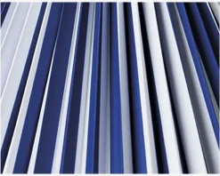 Plisséskærm Stribet Blå/Hvid 21 cm