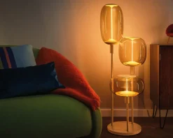 Pære Vintage ellipse guld E27 H.21 cm