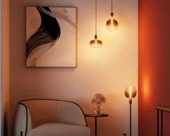 Pære Vintage globe røgfarvet E27 H.26 cm