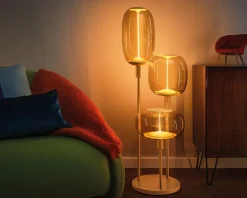 Pære Vintage oval guld E27 H.37 cm