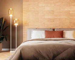 Pære Vintage oval guld E27 H.37 cm