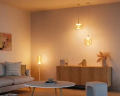 Pære Vintage oval guld E27 H.37 cm