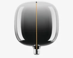 Pære Vintage oval røgfarvet E27 H.23,7 cm