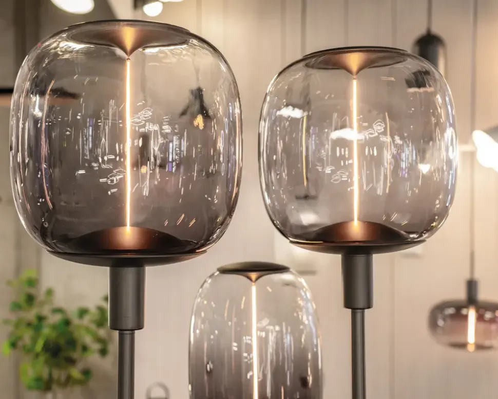 Pære Vintage oval røgfarvet E27 H.23,7 cm