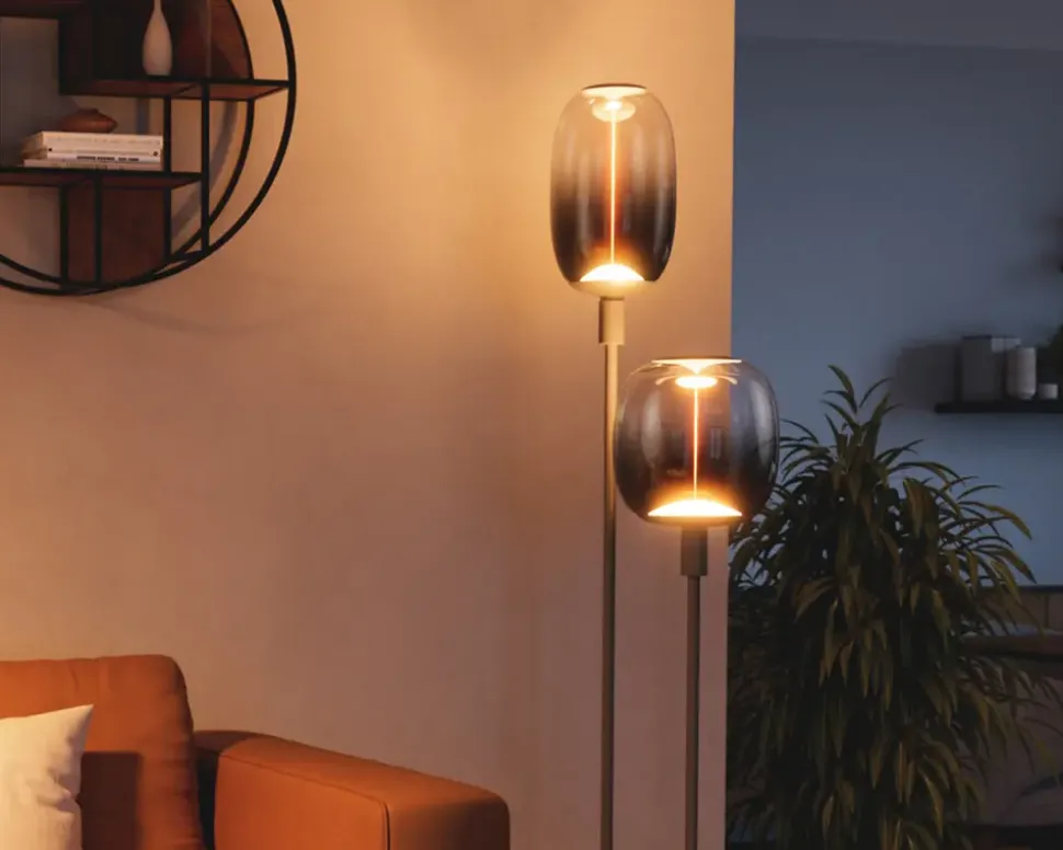 Pære Vintage oval smoke E27 H.30 cm