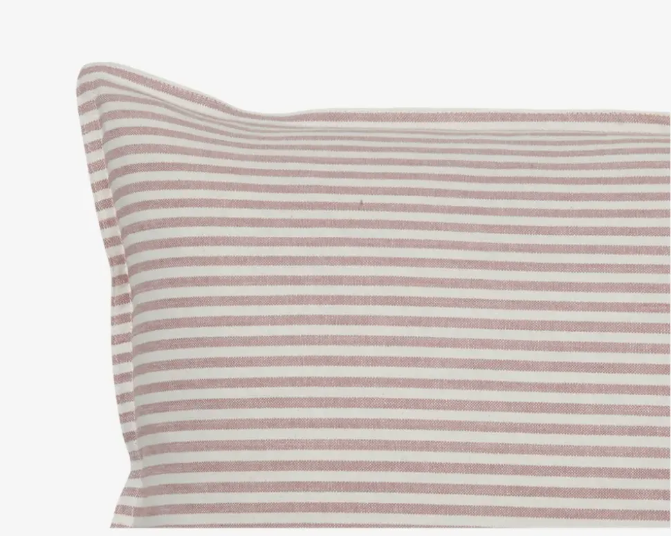 Pude Striber Rose 35x55 cm