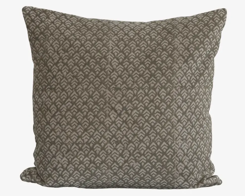 Pude Velour/Bomuld Grå