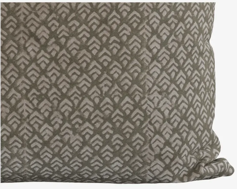 Pude Velour/Bomuld Grå