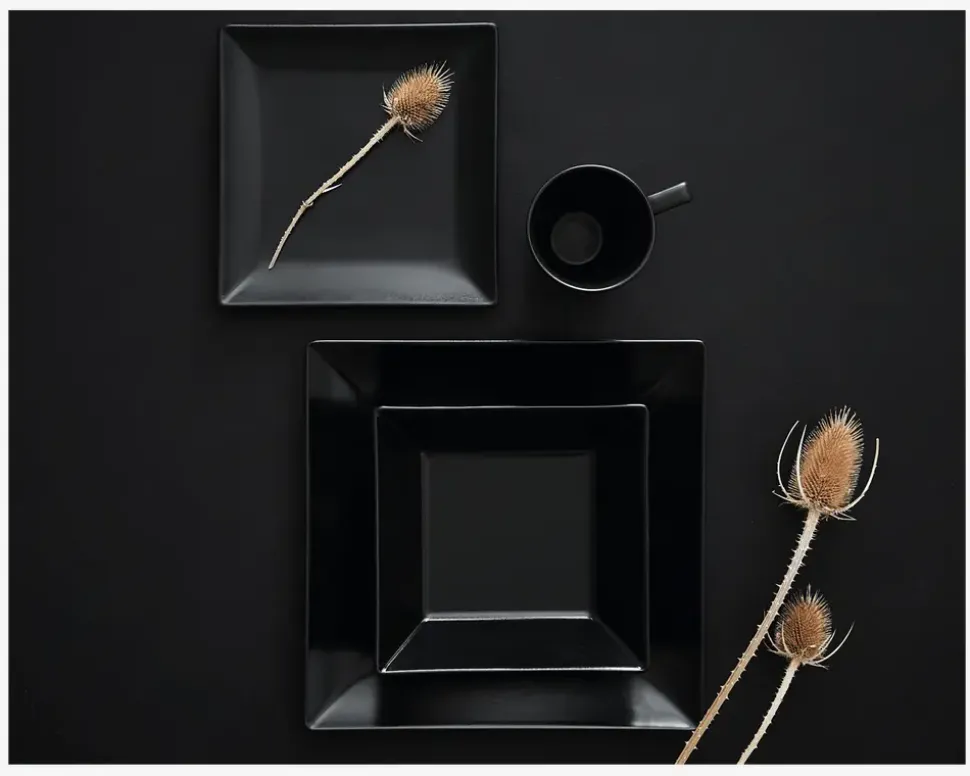 Quadro Skål 17,5x17,5 cm Sort