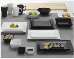 Quadro Stoneware 21 cm Sort