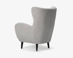 Øreklapstol Inkl. Fodskammel beige