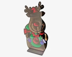 Rensdyr spejl effekt LED H.180 cm