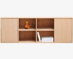 Reol Mistral 4 Sekt. m/2 Døre Eg