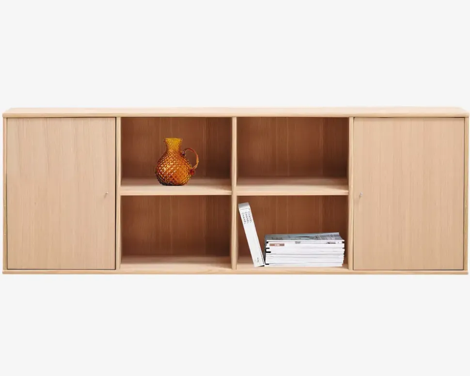 Reol Mistral 4 Sekt. m/2 Døre Eg