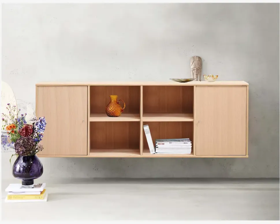 Reol Mistral 4 Sekt. m/2 Døre Eg