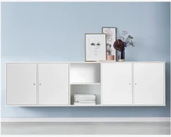 Reol Mistral 5 Sekt. m/4 Døre Hvid