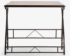 Reol spisebord i antik farvet kunstfiner