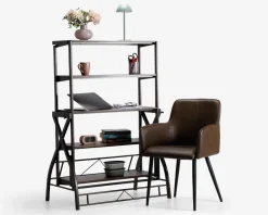 Reol spisebord i antik farvet kunstfiner