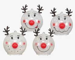 Rudolf Kugle LED Ass. Ø.8cm