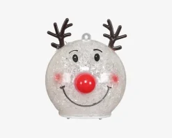 Rudolf Kugle LED Ass. Ø.8cm