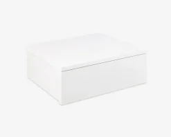 Sengebord Avignon med 1 skuffe hvid