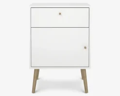 Sengebord Bodo i hvid