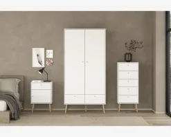 Sengebord Bodo i hvid