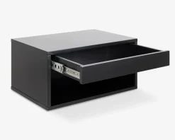 Sengebord Cholet med 1 skuffe sort