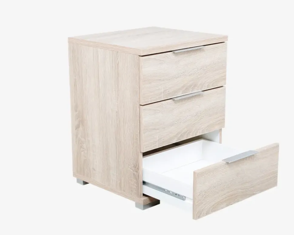 Sengebord m. 3 skuffer