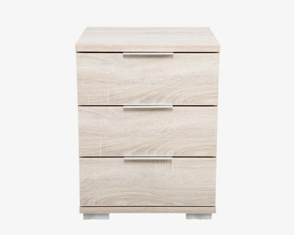 Sengebord m. 3 skuffer