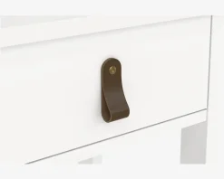 Sengebord Madrid hvid med 1 skuffe