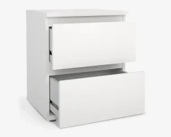 Sengebord Nova med 2 skuffer