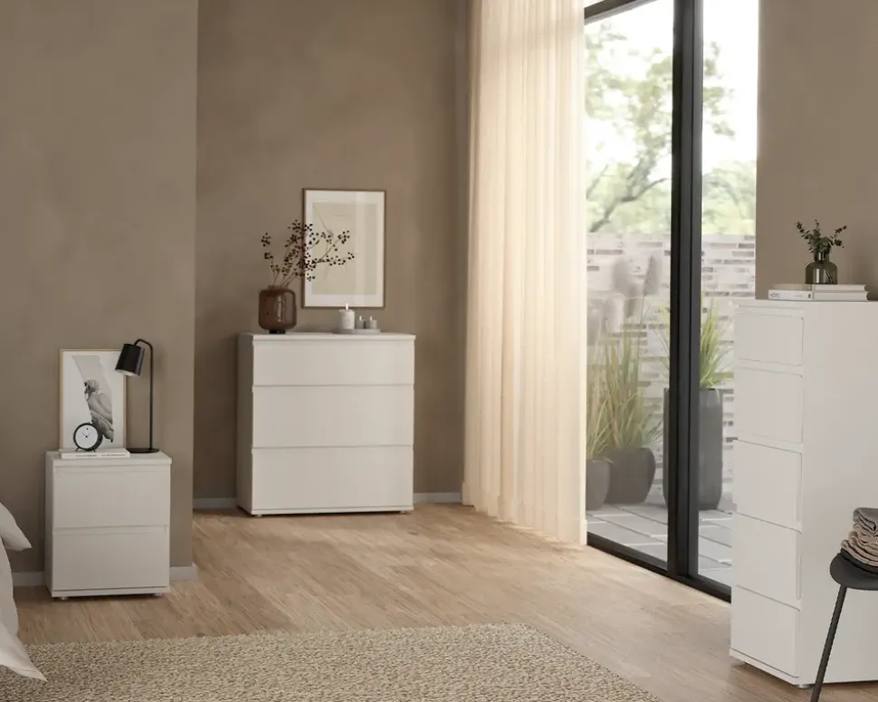 Sengebord Nova med 2 skuffer