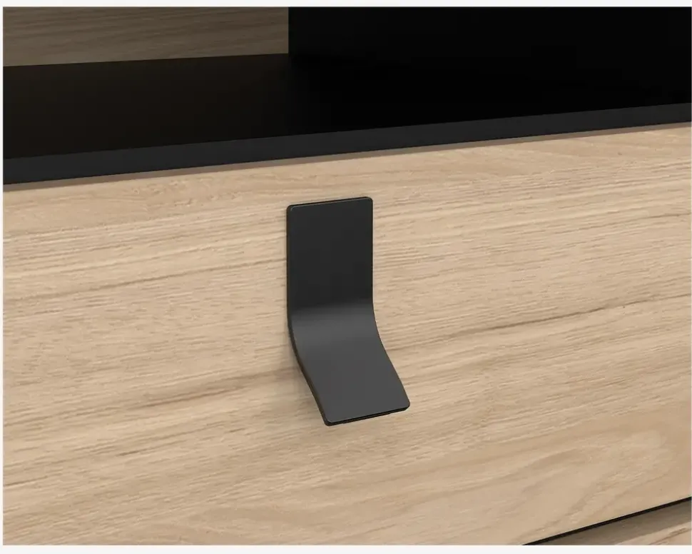 Sengebord Ry m. 1 skuffe og 1 hylde eg