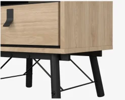 Sengebord Ry m. 1 skuffe og 1 hylde eg