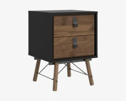 Sengebord Ry m. 2 skuffer