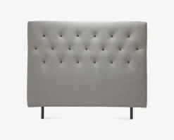 Sengegavl i beige B. 184 cm