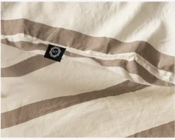 Sengesæt Kelly Stribet Natur 140x200 cm