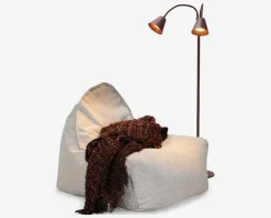 Sækkestol Chill beige møbelstof