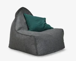 Sækkestol Chill grå møbelstof