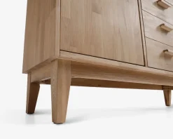 Skænk i hvidolieret eg B. 154 cm