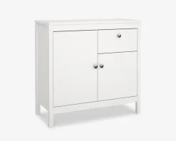 Skænk Madrid hvid med 1 skuffe