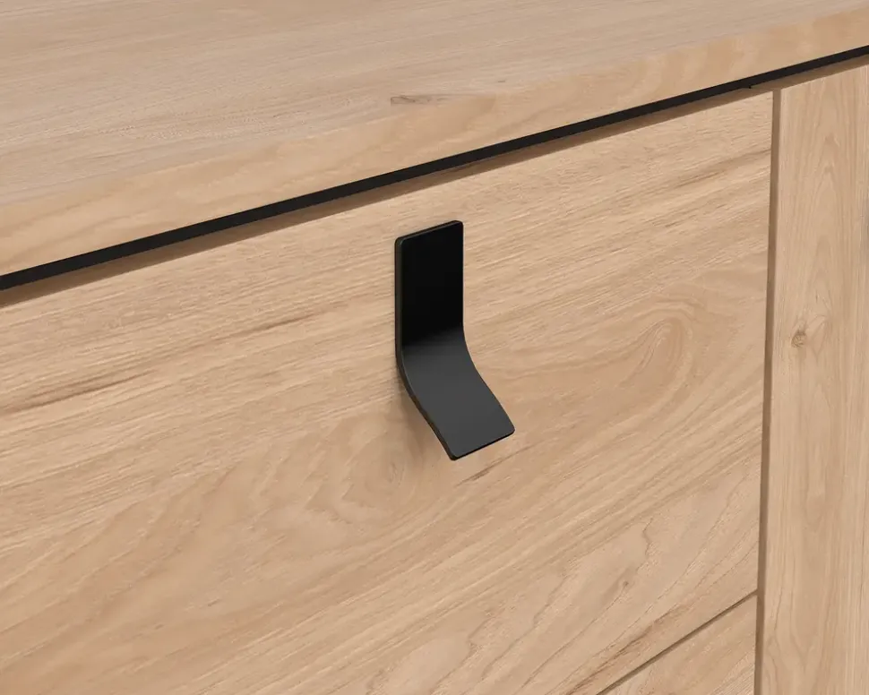 Skænk Ry B. 150 cm sort/eg