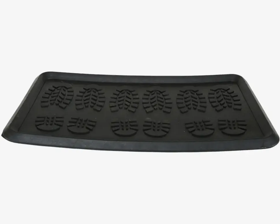 Skobakke Gummi Sort 40x70 cm