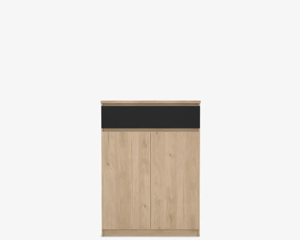 Skoskab Naia eg/sort H. 111,3 cm