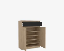 Skoskab Naia eg/sort H. 111,3 cm