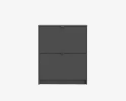 Skoskab Shoes m. 2 låger grå