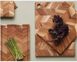 Skærebræt M/Saftrille Acacie Træ 40x26cm